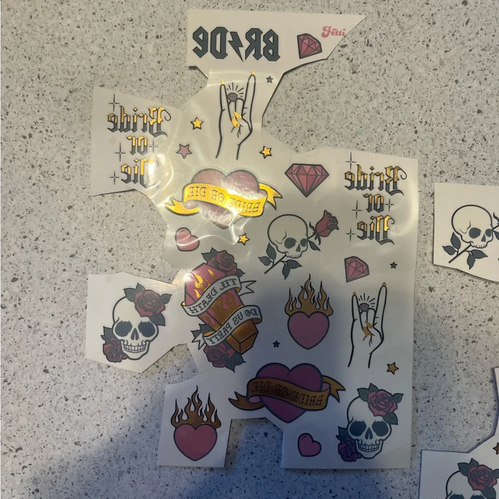 Bachelorette Party Bundle of Confetti and Temporary Tattoos